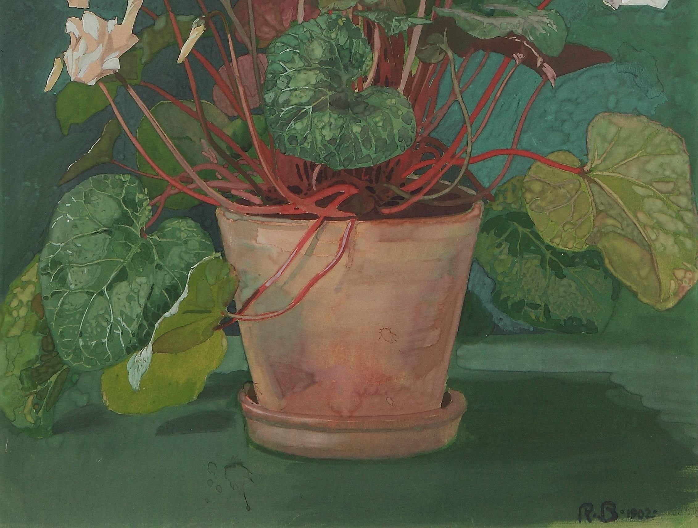 artist who painted cyclamen in a pot