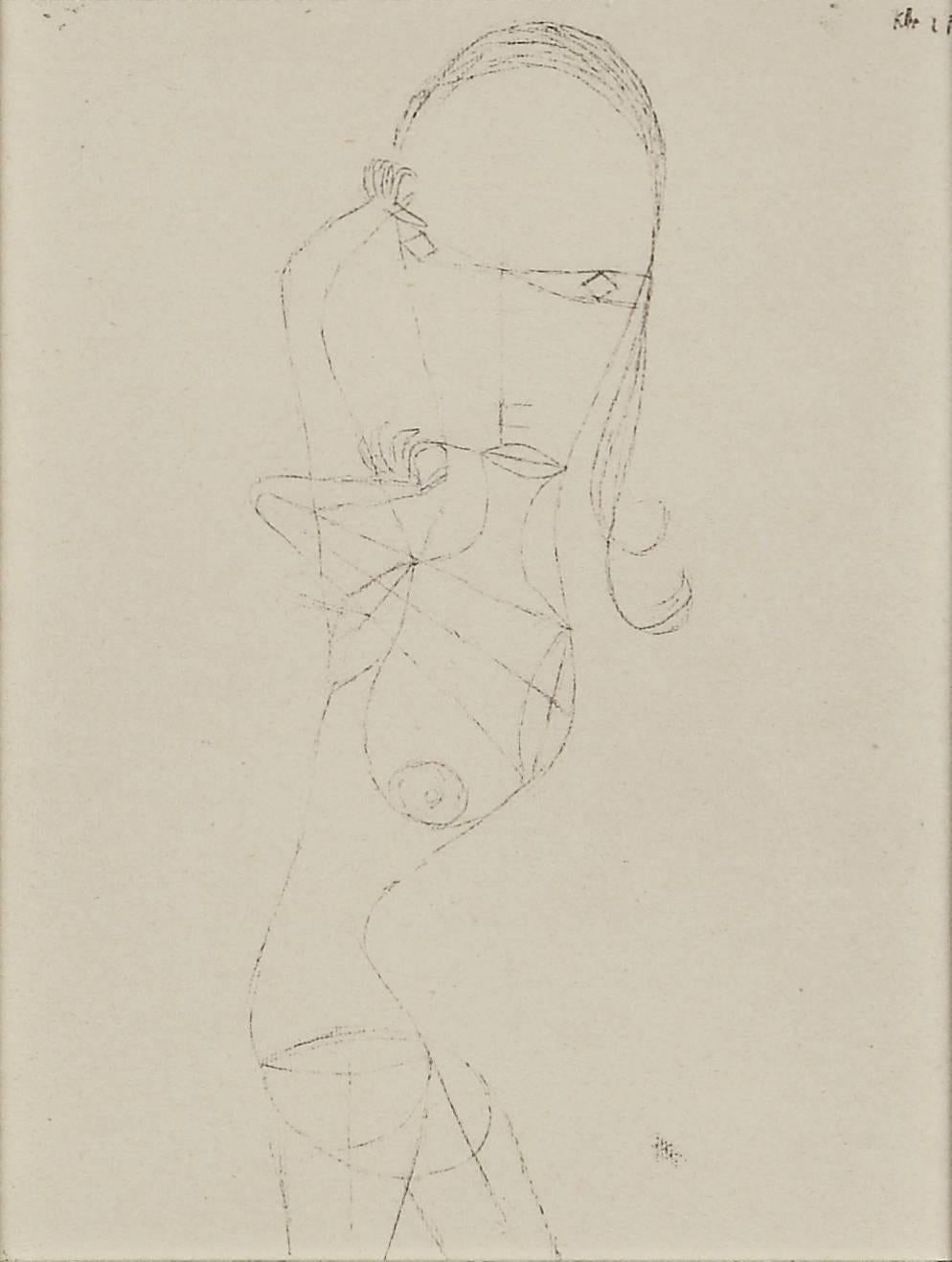 Jean Paul Klee Radierung „Nackte Frau“ – Print von (after) Paul Klee