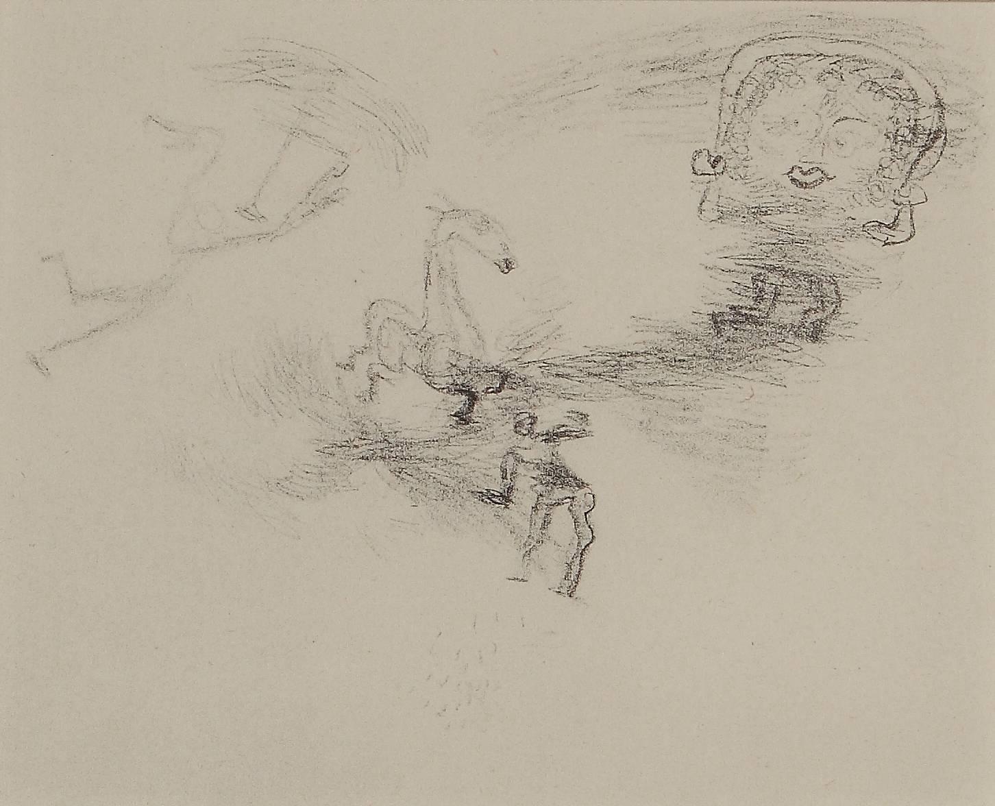 Gravure de Paul Klee « Scene aus dem Drama eines Stallmeisters » (Szene aus dem Drama eines Stallmeisters) - Print de (after) Paul Klee