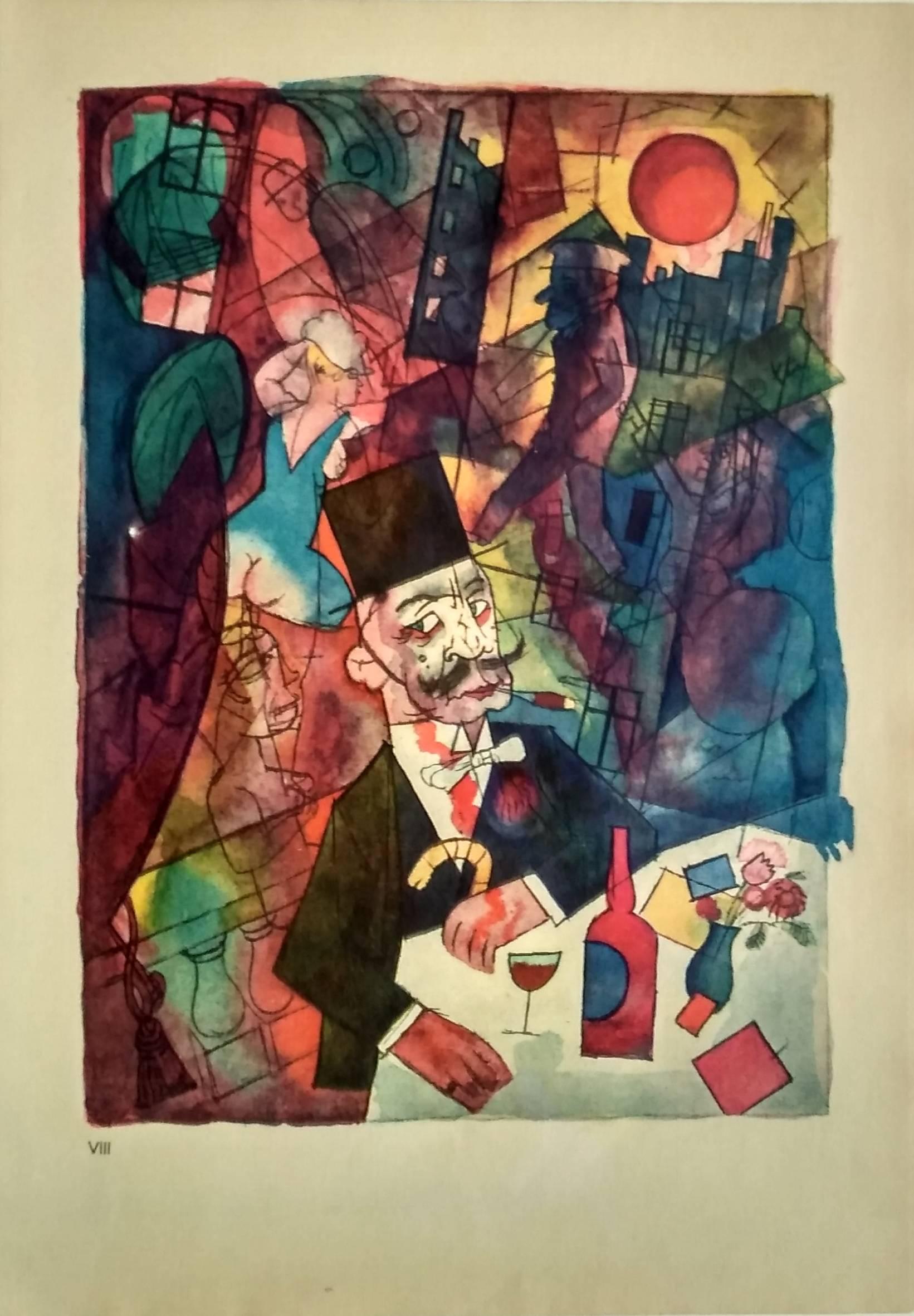 Lithographie von George Grosz „Der Mdchenhndler“ (Der weiße Sklaver ), 1918 im Angebot 1