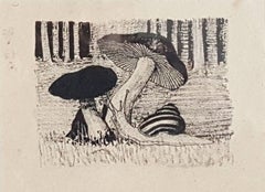 Franz Xaver Unterseher Line Drawing, ca. 1913