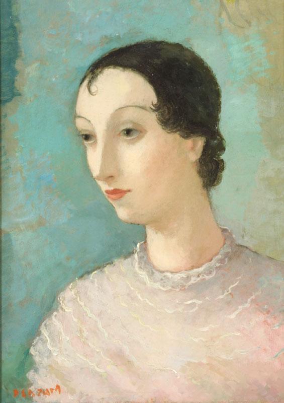 "L' Espagnole", Portrait Oil Painting by Dietz Edzard, 1935