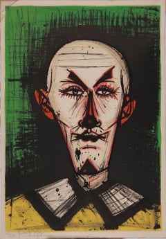 Bernard Buffet Lithograph "Le Clown" ( Mon Cirque )