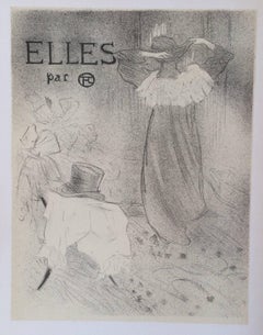 "Couverture" ( Front Page ), from "Elles" Lithograph by Henri Toulouse Lautrec
