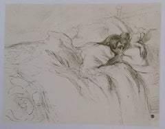 "Femme Couchée" from "Elles" Lithograph by Henri Toulouse Lautrec