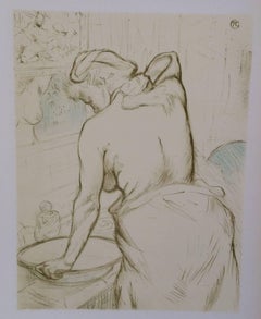 "La Toilette" from "Elles" Color Lithograph by Henri Toulouse Lautrec