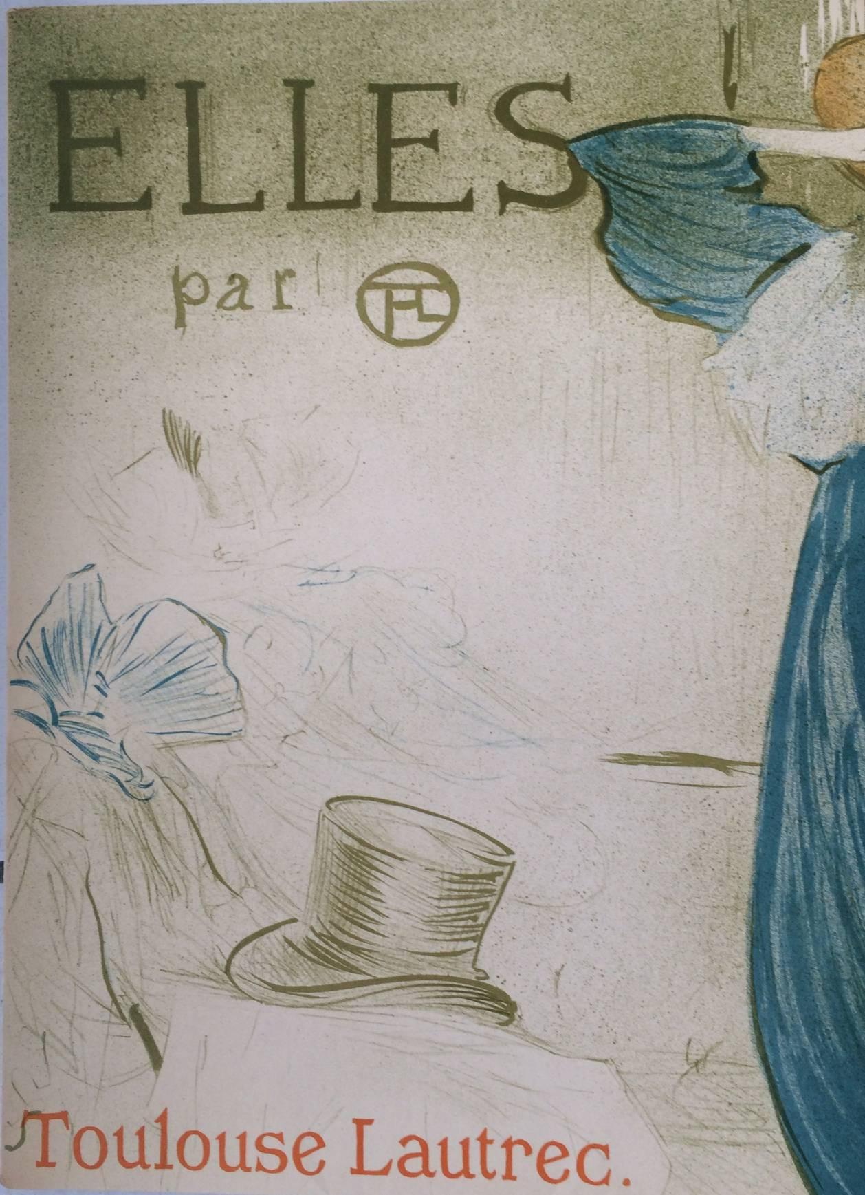 „Le Gommeux“ Farblithographie „Elles“ von Henri Toulouse Lautrec – Print von (After) Henri Toulouse Lautrec