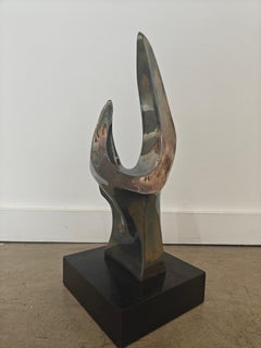 "Venus" Seymour Meyer, Modernist, Precious Metal, Biomorphic, Fluid Sculpture