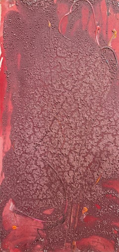 « Sans titre », Sherron Francis, techniques mixtes, art abstrait expressionniste féminin, peinture color field