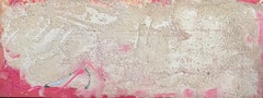 "Untitled" Sherron Francis, White, Pink, Female Ab-Ex, Gestural Painting