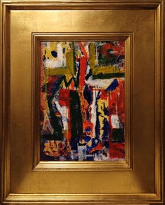"Abstract Composition" Joseph Meierhans, AAA, American Abstraction, Mid-Century