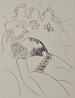 "Henry IV" Salvador Dalí, Surrealist, Shakespeare, Illustration, Stylized
