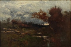 "Late Afternoon, Autumn" Franklin DeHaven, Atmospheric New England Landscape
