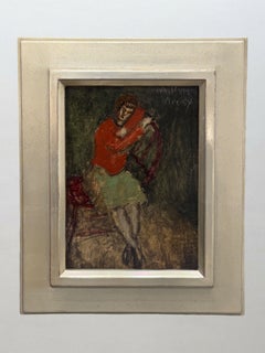 "Senza titolo (Figura seduta)" Milton Avery, Modernista, Scena d'interni, Astratto