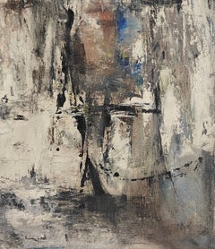 "Composition" Gertrude Greene, Abstract Expressionist, Female, AAA, White, Blue