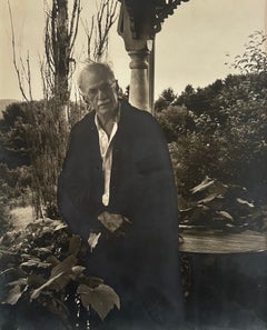 "Portrait of Alfred Steiglitz at Lake George" Consuelo Kanaga, Black and White