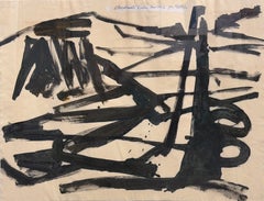 "Voltri" David Smith, Abstract Expressionist, Black and White, American Sculptor