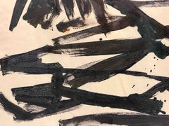"Voltri" David Smith, Abstract Expressionist, Black and White, American Sculptor