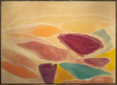 "Egypt" Ronnie Landfield, Color Field, Ab-Ex, Shades of Red, Orange, Yellow