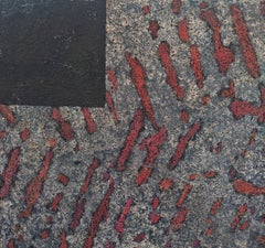 "Untitled" Terry Adkins, African-American Artist, Mixed Media, Abstract, Red
