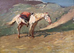 « Cheval de bât, Rose Bud Agency, Dakota du Sud » De Cost Smith, Paysage de l'Ouest