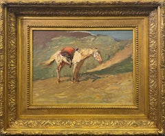 « Cheval de bât, Rose Bud Agency, Dakota du Sud » De Cost Smith, Paysage de l'Ouest
