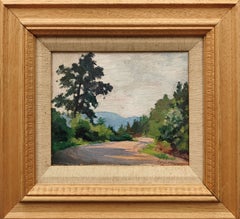 "Old Lyme, Connecticut" Alphaeus Philemon Cole, Impressionist, Dirt Road