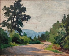 "Old Lyme, Connecticut" Alphaeus Philemon Cole, Impressionist, Dirt Road