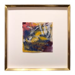 "Untitled" Martha Diamond, Yellow, White, Blue, Purple, Pink, Female Ab-Ex