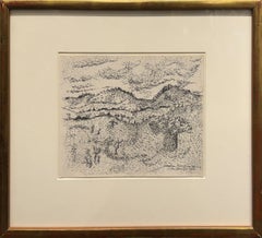 "Arucha, Tanzania" Ivan Albright, American, Magical Realism, Black and White