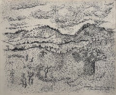 "Arucha, Tanzania" Ivan Albright, American, Magical Realism, Black and White
