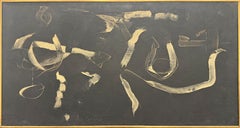 "Small Wind Disturbing a Bonfire" Bradley Walker Tomlin, Ab-Ex, Blue, White