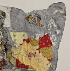 „Greater Grand Rapids“ von Sam Gilliam, Grau, Gelb, Rot, abstrakte Komposition