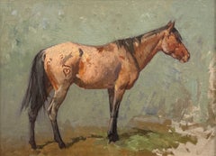 "Branded Horse" De Cost Smith, American Artist, Equine, Elegant Horse