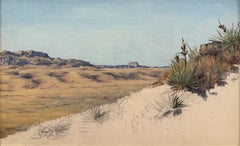 « Barn Butte, Nebraska » De Cost Smith, Paysage de l'Ouest, Désert, Dunes, Ciel bleu