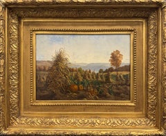 "Farm Scene, Skaneatles Lake" De Cost Smith, American Rural Landscape, Autumn