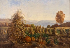 "Farm Scene, Skaneatles Lake" De Cost Smith, American Rural Landscape, Autumn