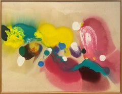 "Diagonal Journey" Charles Schucker, Color Field, Lyrical, Abstract, Soak-Stain