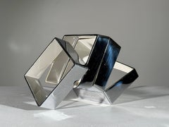 "Cathedra (maquette)" Beverly Pepper, scultrice, astratto, bianco, metallizzato