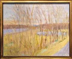 "Study for Spring III" Wolf Kahn, Expressionist, Countryside, Woods, Skyscape