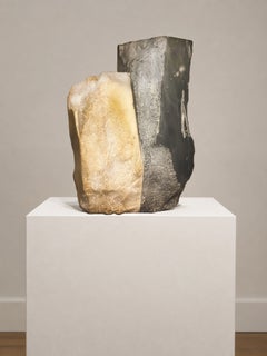 « Sans titre » Philip Pavia, expressionnisme abstrait, sculpture abstraite en marbre