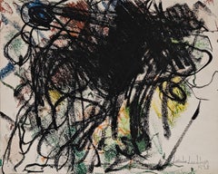 "Tableau" Linda Lindeberg, Female Ab-Ex, Gesture, Abstract Composition