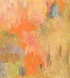 « Spring Glow » Diana Kurz, Femme, Art abstrait-expressionniste, New York, Style gestuel, Rose, Violet clair