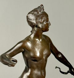 "Diana" Frederick William MacMonnies, American Sculpture, Myth, Classical, Nude