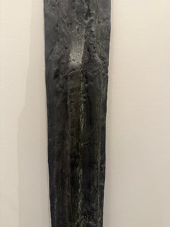 "Untitled" Beverly Pepper, Female Sculptor, Abstract, Dark Surface, Pillar