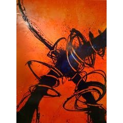 "Bold Orange Confluence" 6