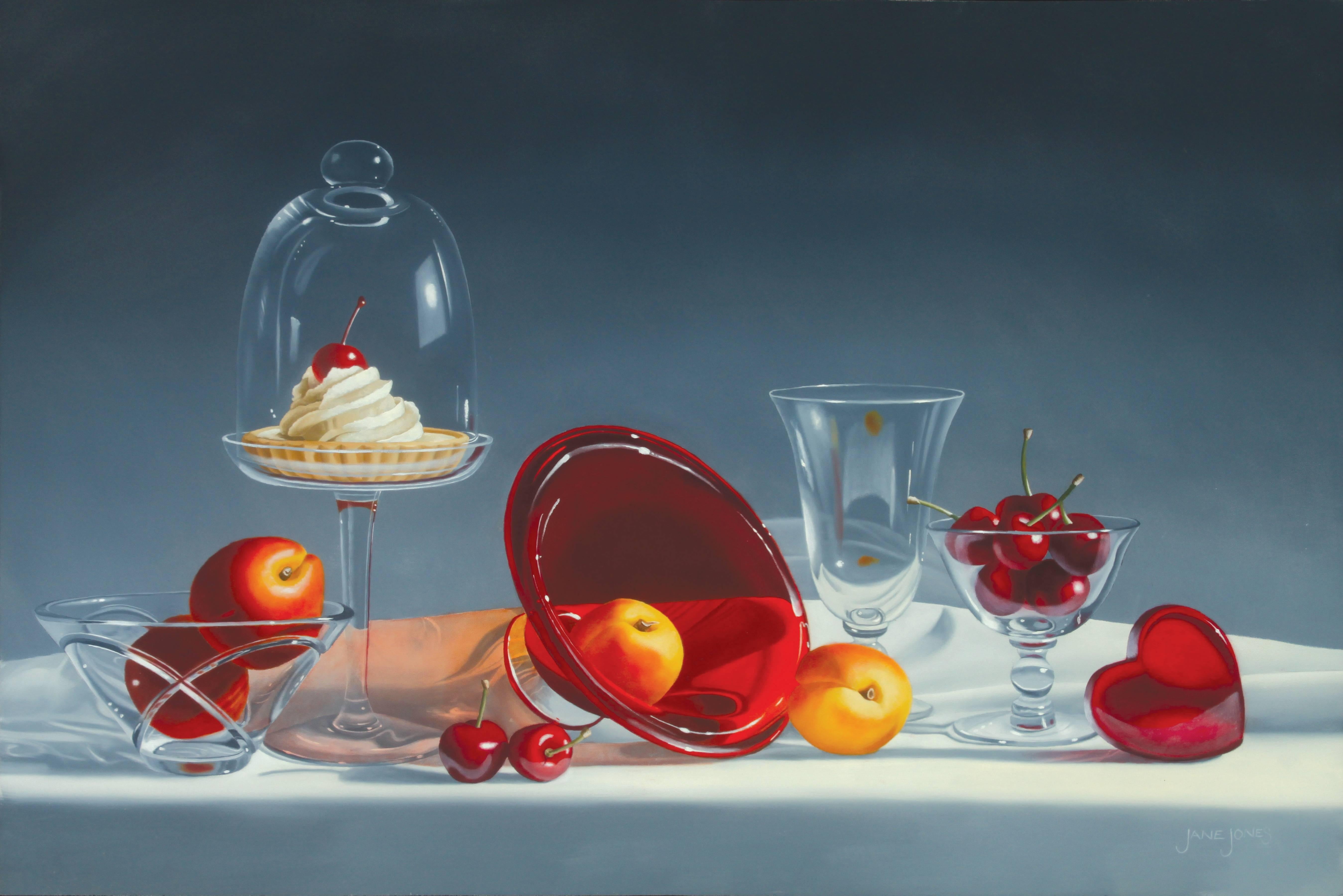 Jane Jones Still-Life Painting - "Summer Sweets I" 