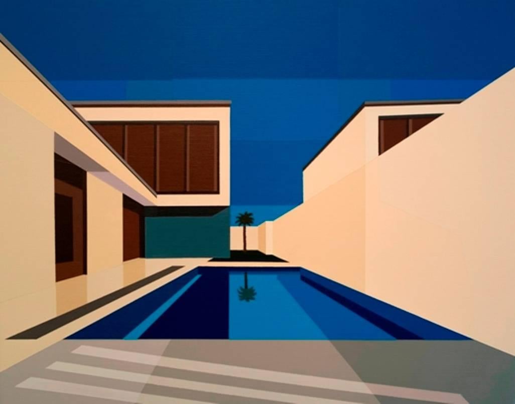 Andy Burgess Still-Life Painting - "The Quiet Pool" 