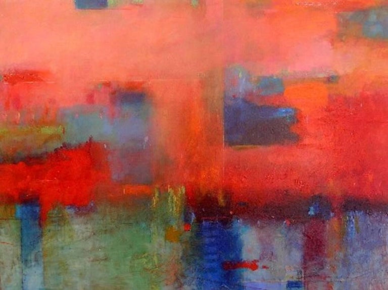 Max Hammond Abstract Painting - "Chasing the Hollow Sky"