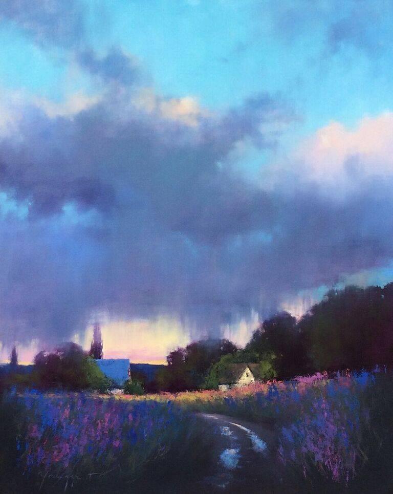 Romona Youngquist, Landscape Painting - "Roadside Welcome"